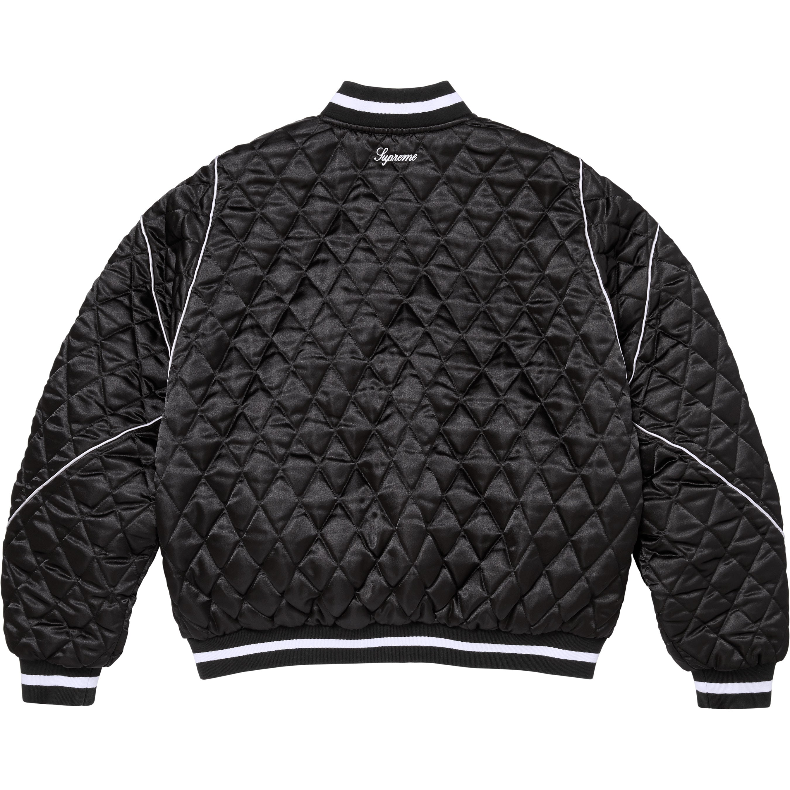 Supreme®/Champion® Quilted Satin Varsity Jacket view 3